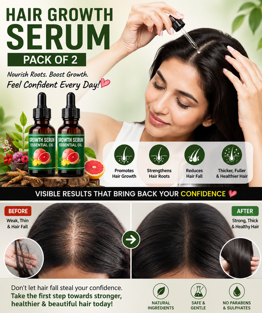 Globalpivots" - Hair Growth Serum 50ML (Pack of 2) - FREE DELIVERY